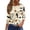 Complexion, variant on Halloween Shirts for Women Crewneck Blouses Pullover Funny Bat Printed 3/4 Length Sleeve Tunic Tops