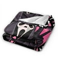 thumbnail image 2 of Ghost-Face Throw Blanket,Horror Movie Flannel Blanket for Kids Couch Bed 30" x 40", 2 of 7
