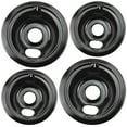 thumbnail image 1 of Blutoget Wb31M20 Wb31M19 Bandejas De Goteo De Porcelana - Compatible Con Placa De Cocina Ge Hotpoint - Incluye 2 Bandejas De Goteo Negras De 6 Pulgadas Y 2 De 8 Pulgadas - Paquete De 4 (Porcelana Negr, 1 of 9