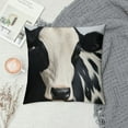 thumbnail image 2 of Nawypu  Real Black and White Cowhide Throw Pillow Covers Sofa Pillowcase Car Square Throw Pillowcases Home Decoration, 2 of 5