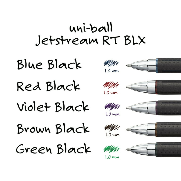 Uni-ball Jetstream RT BLX Ballpoint Pen - 1.0 mm - Brown Black