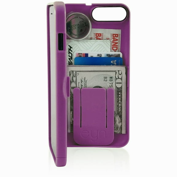 all in case - iPhone 7 Plus/8 Plus Wallet/Storage Case - with Mirror and Attachable Wrist Strap