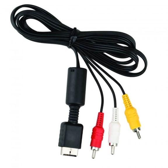 Cable TTX TECH  AV para PSOne PS2 y PS3 Negro
