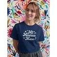 thumbnail image 2 of All American Mama Stars Quote Shaped T-Shirt Women -Smartprints Designs, Female x-Large, 2 of 4