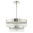 thumbnail image 4 of 49825-91 Livex Lighting Norwich - 7 Light Chandelier in Modern Style - 24 Inches wide by 23.5 Inches high-Brushed Nickel Finish, 4 of 13