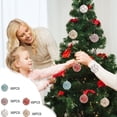 thumbnail image 1 of onlyliua Fin de Temporada Adornos Navideños Bolas de Decoración para Árbol de Navidad con Bolas de Polvo Adornos Navideños Adornos Navideños de 8 Cm Colgantes Pequeños, 1 of 6