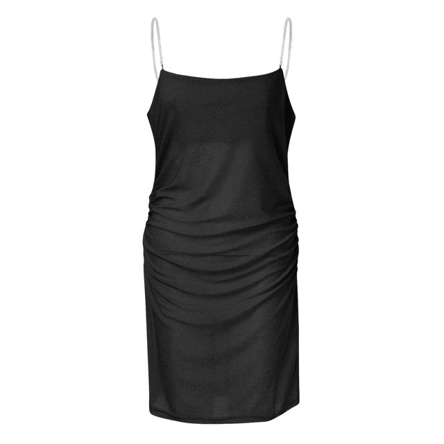 Gibobby Vestidos para mujer casuales Mini vestido ajustado elegante para mujer, vestido sin mangas con cuello en V de Color sólido, vestido ajustado informal(Negro,CH)