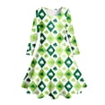 thumbnail image 5 of FhsagQ Robe pour Filles Bricolage Imprimée Robe de Princesse de Fête pour Enfants et Filles Robes de Pâques pour Filles Taille 6T Robes pour Filles Taille 7-8 Vert Pâle 8-9 Ans, 5 of 5