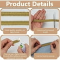 thumbnail image 3 of 15.86 Yards Gimp Braid Trim 1/2 inch Wide Decorative Gold Trim Embroidery Lace Ribbon with Wave Edge Polyester Curtain Lace Trimmer Ribbon for Sewing Crafts Curtains Accessories for diy, 3 of 9