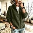 thumbnail image 2 of Fleece Jacket for Women Fashion Casual Cozy Solid Color Long-Sleeve Outerwear for Fall Winter Casual Wear, 2 of 9