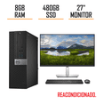 thumbnail image 1 of PC Desktop DELL Optiplex Intel Core i7 RAM 8GB SSD 480GB monitor 27", 1 of 3