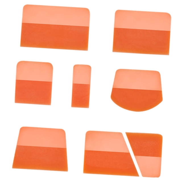 8 espátulas PPF para vinilo, fáciles de usar, ligeras y de TPU. Naranja