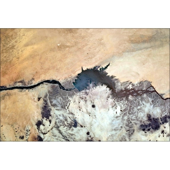 24"x36" Gallery Poster, Merowe Dam, Nile River, Republic of the Sudan