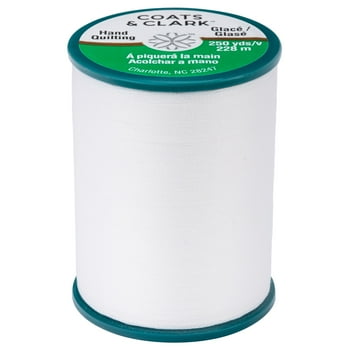 Coats & Clark Dual Duty Hand Quilting White Cotton/ Polyester, 250 Yards