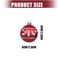 thumbnail image 3 of 24Pcs Christmas Baubles Ornament 6cm for Wedding Winter Holiday Party Decoration Christmas Tree Ornament, 3 of 9
