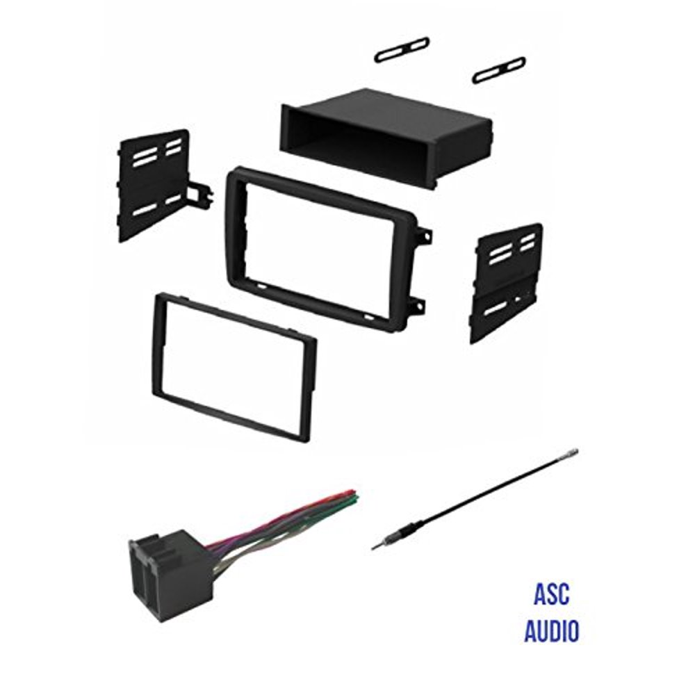 ASC Audio Car Stereo Radio Install Dash Kit, Wire Harness, and Antenna