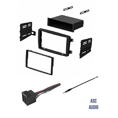 ASC Audio Car Stereo Radio Install Dash Kit, Wire Harness, and Antenna