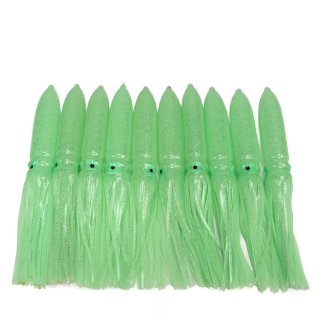 Cebo de calamar luminoso 10 piezas NikouMX Señuelo de pesca de calamar