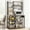 grey, variant on CREATIVE HOBBIES Bakers Rack with Power Outlet Microwave Stand with 2 Wire Drawer, Industrial Coffee Bar Station, 7-Tier Kitchen Bakers Rack with Large Storage for Spice, Pots Organizer