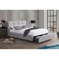 thumbnail image 2 of Lexicon Aitana Fabric California King Platform Bed with Storage Drawer in Gray, 2 of 9