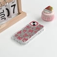 thumbnail image 4 of YWC-Compatible with iPhone 14 Plus Case Cute Mirror Bow Love Heart Pattern for Women Girls Ribbon Design Shockproof Silver Protective Phone Cover - Wine Red Bow, 4 of 4