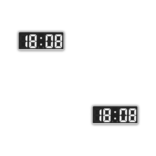 Reloj digital LED Wosthever Pantalla de fecha Rectangular Recargable Tipo 1 2Conjunto