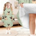 thumbnail image 6 of Pug Green Pattern Lamb Fleece Blanket Hoodies for Teens ,Teens Oversize Sherpa Wearable Hooded Blanket Sweatshirt with Super Pockets, 6 of 6