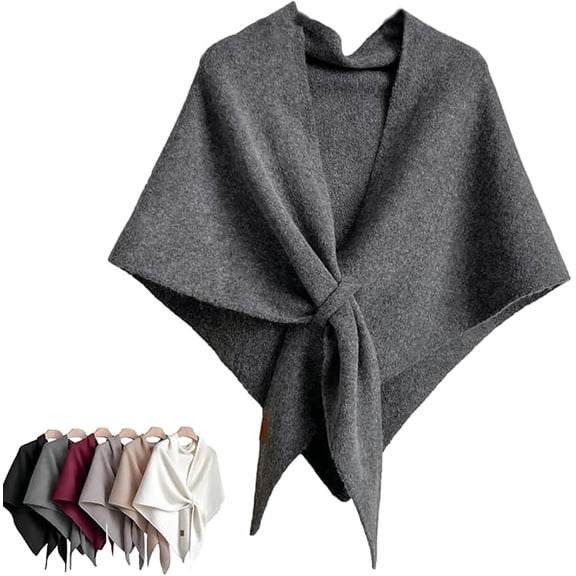 Shawl Wraps for Women, Knitted Shawl Wrap, Soft Cardigan Cape Shoulder Wrap Scarf, Cozy Draped Shawl for Fall and Winter