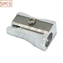 Matoen 5Pcs Magnesium Pencil Sharpener, Metal Pencil Sharpeners for Youngster, Durable Handheld Wedge Sharpeners Manual for s, Offices, Homes