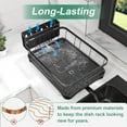 thumbnail image 3 of Large Capacity Dish Drying  with Utensil Holder, Space Saving Kitchen Organizer, Black, 3 of 6