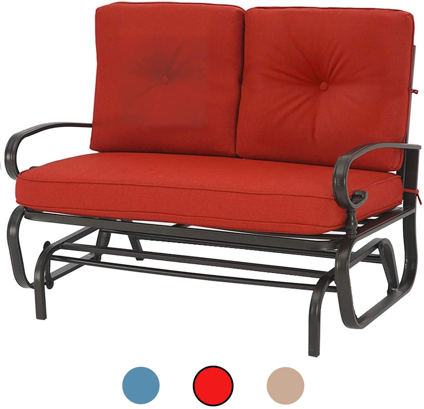 Glider Rocking Chair Patio Bench, Outdoor Furniture Glider Sofa