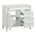 thumbnail image 4 of Eowynic 36'' Bathroom Vanity without Sink, Modern Bathroom Storage Cabinet with 3 Drawers, White, 4 of 7