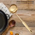 thumbnail image 2 of Ladle Spoon Soup-Stainless Steel Ladle Spoon Large Soup Ladle Kitchen Spatula Turner Cooking Tool(Tyrant Gold), 2 of 5