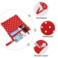 thumbnail image 4 of 2 Pack Wet Dry Bags,Red White Mini Polka Dot Waterproof Reusable Dual Zipper Bags for Swimwear, Gym Clothes, Toiletries, Baby Diapers, 4 of 8