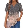 thumbnail image 3 of Fantaslook Womens Blouses Dressy Casual Tops Summer Short Sleeve V Neck Shirts Business Work Blouses, 3 of 10