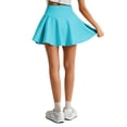 thumbnail image 3 of VNKIDY Girls Kids Solid Color High Waist Flared Athletic Skirt With Built In Shorts For Toddlers Summer Daily Wear Casual Outings Playful Outdoor Activities Trendy Skirt, 3 of 4
