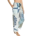 thumbnail image 2 of Daiia Algae Corals and Seashells Women's Sleep Pant with Pockets and Drawstring,Pajama Pants-Large, 2 of 9