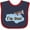 Navy and Red, variant on Inktastic 1st Birthday Airplane I'm One Boys Baby Bib