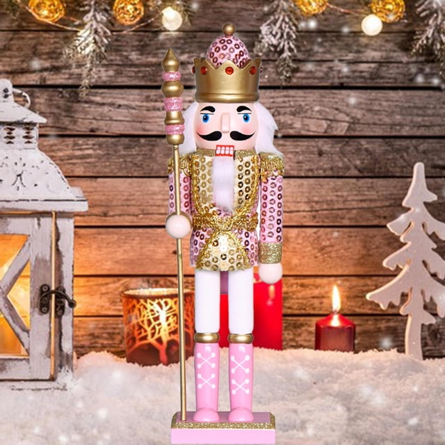 Estatua de títeres de Cascanueces de 30cm, manualidades decorativas para , mesa para Macarena Figurita de Cascanueces