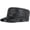 Black, variant on Men's Lambskin Leather Military Caps Cadet Army Caps Flat Top Cap