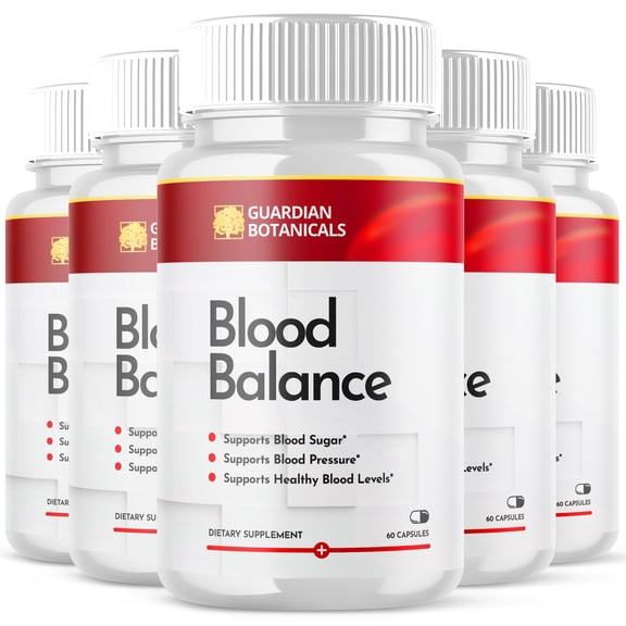 Guardian Botanicals Blood Balance Support Pills Advanced Formula Vitamin Supplement 300 Capsules