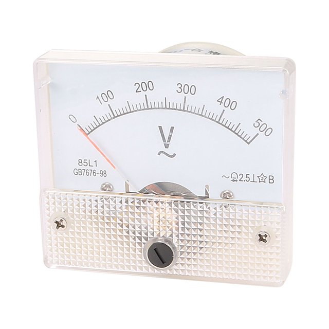 Unique Bargains AC 0-500V Class 2.5 Analog Panel Voltmeter Voltage Meter Measuring Gauge