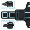 thumbnail image 5 of Njjex（2-Pack）Water Resistant Running Armband Case for Apple iPhone XR, 11 12 Pro Max, XS Max, SE 2020,5S 6 7 8 Plus to 6.7" w/Adjustable Elastic Band & Key Holder Slots for Running, Walking, Hiking, 5 of 5