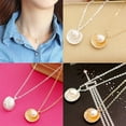 thumbnail image 4 of UDIYO Necklace Faux Pearl Elegant Alloy Shell Pendant Necklace for Dating, 4 of 7