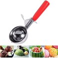 thumbnail image 2 of Cuchara para helado de acero inoxidable MACHAO roja 5 cm, 2 of 5