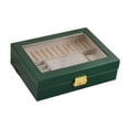thumbnail image 3 of Milageto Jewelry Display Case Organizer Multipurpose for Bracelets Rings Single Layer Blackish Green, 3 of 8