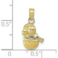 thumbnail image 4 of Solid 10k Yellow Gold Snowman Pendant - 19mm, 4 of 6