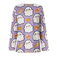 thumbnail image 4 of Garbnen Halloween Long Sleeve Shirts for Women Funny Ghost Pumpkin Cat Women T Shirt Graphic Loose Fit Cute Holiday Women's Pullover XXL, 4 of 6