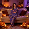thumbnail image 6 of NIEWTR Halloween Pajamas for women Family Matching Pajamas Sleepwear Pjs Sets Long Sleeve Tops Matching Pajamas Pants Funny Jammies Print Comfort Sleepwear, 6 of 7