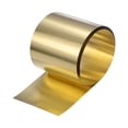 thumbnail image 1 of Rollo de chapa de latón Uxcell, 39" x 4" x 0.004" (LxWxT) Placa de metal para manualidades/reparaciones eléctricas/proyecto de bricolaje, 1 of 1